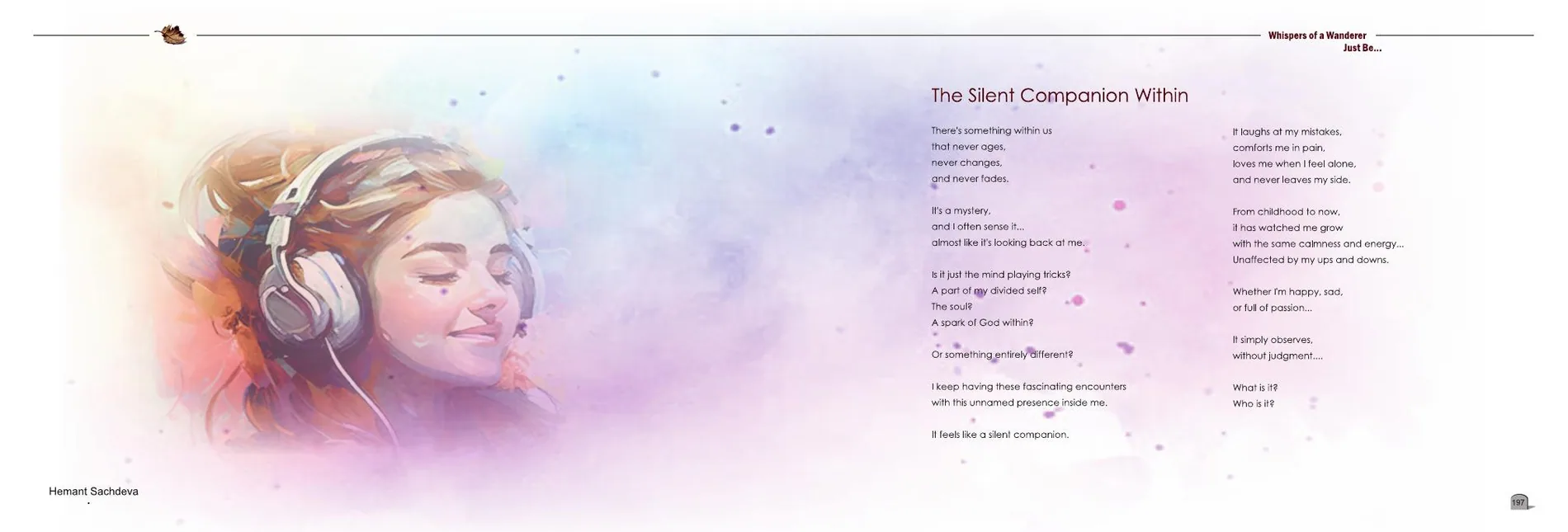 A page from the chapter Return to Stillness, from Whispers of a Wanderer
